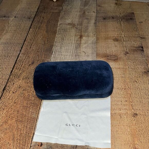 Gucci blue Velvet Sunglasses Eyeglasses Case & cloth main image 8